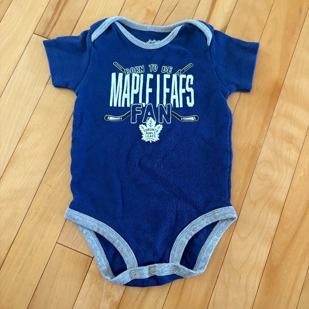 Toronto Maple Leafs Baby Shirt Blue Size 18 months NHL Hockey